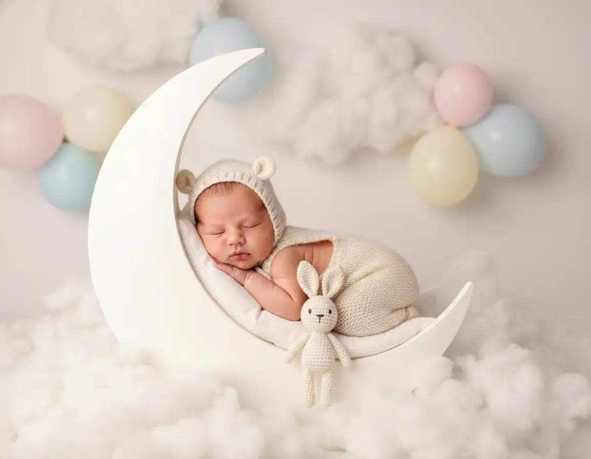 AI generated Celestial Dreamscape Newborn AI Photo Style | Professional Fine Art Portraits preview