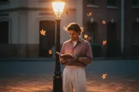 AI generated Retro 90s Moody Portrait | AI Nostalgic Vibe preview