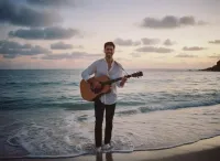 AI generated Ethereal Cinematic Beach Portrait | AI Dreamlike  Imagery preview