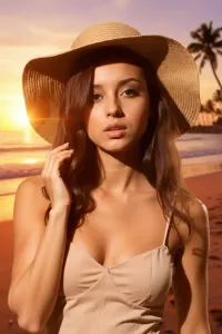 AI generated Sunset Beach Portrait Generator | Create AI Portraits preview