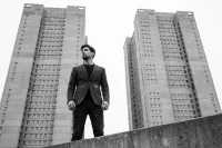 AI generated Dramatic Black and White Architectural Portrait | Voymage preview