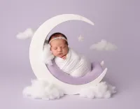 AI generated Celestial Moon Dream Newborn Photography Style preview