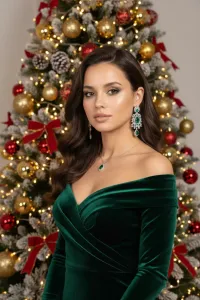 AI generated Glamorous Christmas Tree Portrait with AI | Voymage preview