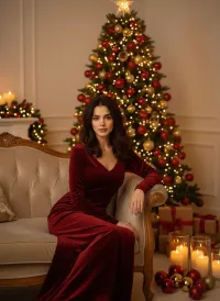 AI generated Luxury Christmas Cinematic Portrait with AI | Voymage preview