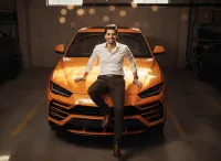 AI generated Cinematic Luxury Car Portrait | AI Automotive Art preview