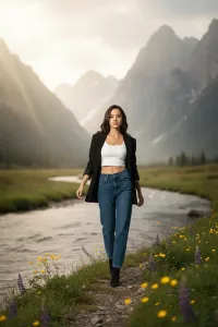 AI generated Dreamy River Escape | AI Scenic Landscape Generator preview