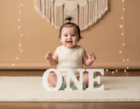 AI generated First Birthday Milestone AI Photo Style | Professional Baby Portraits preview