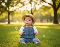 AI generated Golden Hour Outdoor Baby Portrait Style (Boy) - AI Professional Photography preview