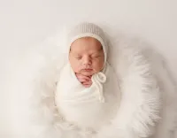 AI generated Ivory Serenity Newborn AI Portrait Style | Timeless Baby Photos preview
