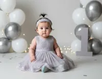 AI generated First Birthday Milestone Portrait (Girl) - Professional AI Photography preview