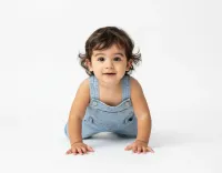 AI generated Minimalist Baby Studio Portrait AI - 8-12 Month Milestone preview
