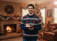 AI generated 90s Retro Holiday Movie Poster Portrait with AI | Voymage preview