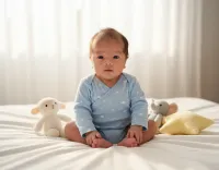 AI generated Serene Morning Clouds (Boy) - Professional Baby AI Photography Style preview