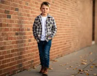 AI generated Urban Autumn Editorial Fashion AI Portrait (Boy) preview