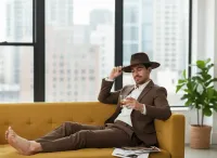 AI generated Whiskey Lounge Portrait | AI Moody Bar Aesthetic preview