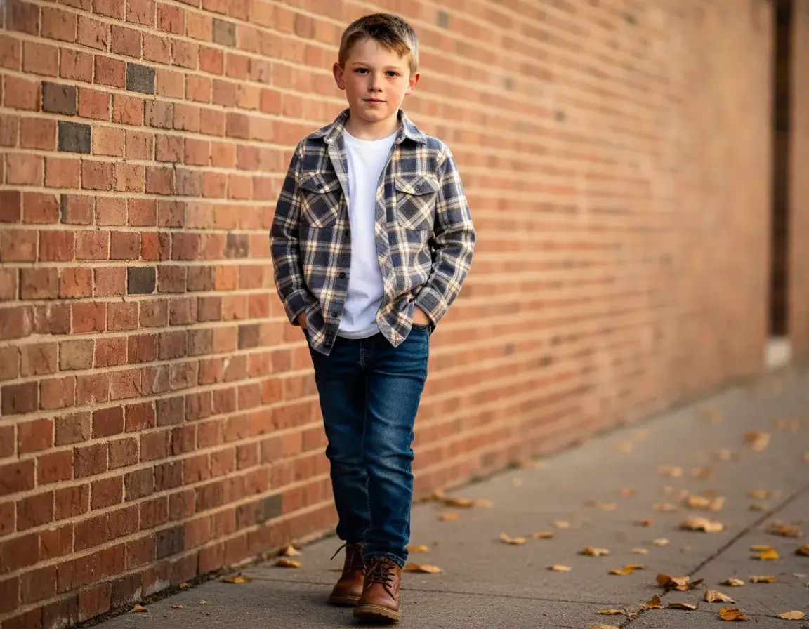 AI generated Urban Autumn Editorial Fashion AI Portrait (Boy) preview